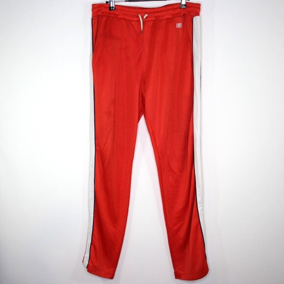 AMI Alexandre Mattiussi Mens Large 32 x 32 Spell Out Track Pants K569 - Picture 1 of 5
